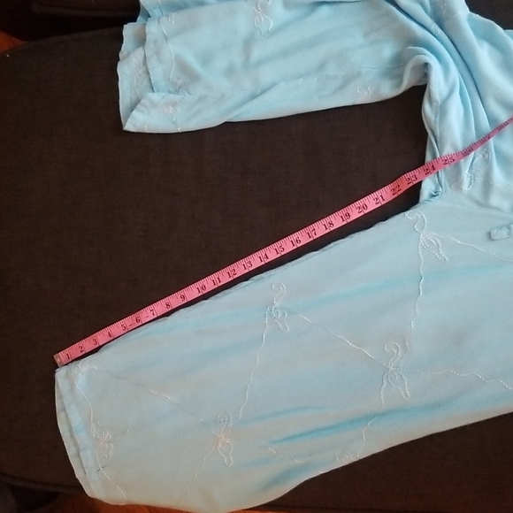 2/$25 Ocean Blue Island Planet Miami Beach Floral Embroidered Culottes SzXL - Picture 8 of 9